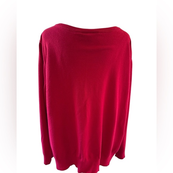 Lane Bryant Red long sleeve Cardigan Sweater EUC Size 26/28 - Picture 8 of 8